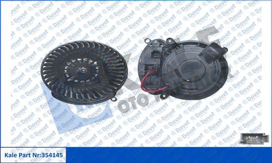 KALE 354145 Kalorifer Motoru [Kontrol Unitesiz] 12v Espace V - Kadjar - Scenic Iv - Grand Scenic Iv - Talisman [25.5x26x21.7]